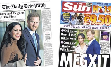 Meghan Markle ve Prens Harry'nin kraliyet ailesindeki üst düzey görevlerinden çekilmesi İngiltere basınında: 'Kraliçe üzgün, Prens Charles kızgın'