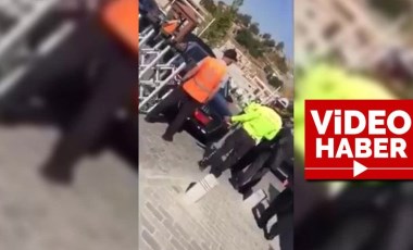 Araçla yasak alana girmek isteyen MHP’li vekil Erkan Haberal'ın şoförü ABB personeline kasten çarptı