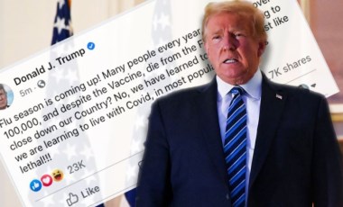 Trump'ın 'Covid-19, gripten daha az ölümcül' mesajını Facebook sildi, Twitter engelledi