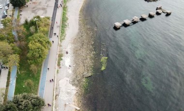 Kadıköy'de deniz çekildi, tedirginlik başladı