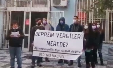 Kadıköy'de eylem: “Deprem vergileri nerede?”