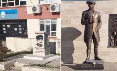 Antalya'da Atatürk'ün büstü ve heykeline saldırı