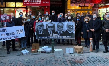 Kadıköy CHP’den 17-25 Aralık protestosu