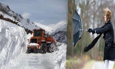 Meteoroloji'den şiddetli rüzgar ve çığ uyarısı