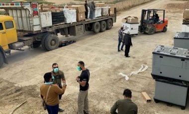 ABD, PKK/YPG'ye TIR'larla sağlık malzemesi ve maske yardımı yaptı