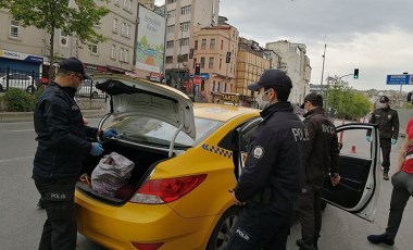 Beyoğlu’nda polis uygulamasında ilginç olay