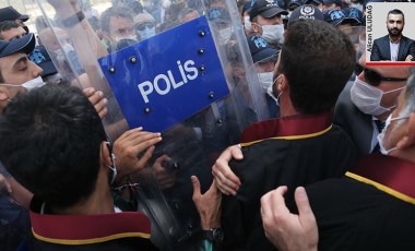 İktidarın baroları bölme projesine karşı yürüyen baro başkanlarına polis müdahalesi