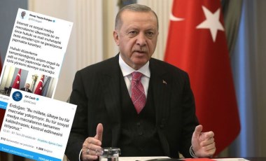 Erdoğan sildiği tweeti tekrar yükledi