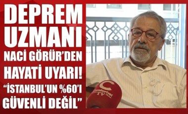 Deprem Uzmanı Naci Görür: “Marmara’da 7.2 büyüklüğünde deprem bekliyoruz”