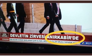 Akit TV'de yeni skandal: Devletin zirvesi 'Anırkabir'de' olarak verdi