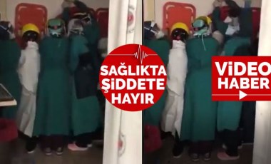 Ankara'da saldırıya uğrayan sağlık emekçileri barikat kurarak kendini savundu