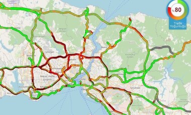 İstanbul'da kar: Trafik yoğunluğu yüzde 80'e ulaştı