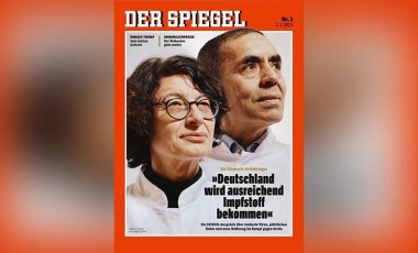 Özlem Türeci ve Uğur Şahin Der Spiegel'in kapağında