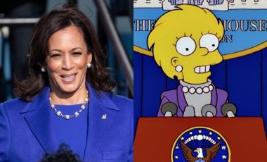 The Simpsons Kamala Harris'in yemin töreninde giydiği kıyafeti bildi mi?