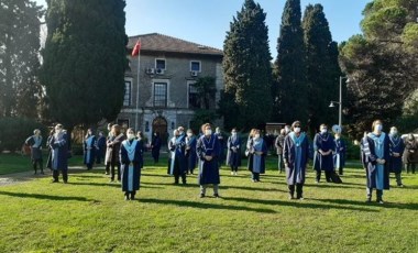 Boğaziçi Üniversitesi öğretim üyelerinden protesto