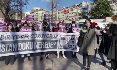 1 yıldır kayıp olan Gülistan Doku için Beşiktaş Meydanı'nda eylem