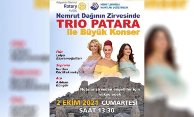 Nemrut Dağı’nın zirvesinde ‘Trio Patara’ ile büyük konser