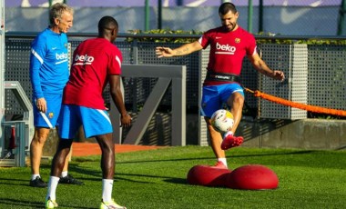 Barcelona'ya Sergio Aguero ve Ousmane Dembele'den iyi haber