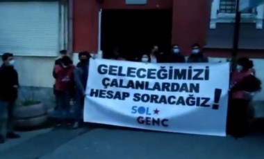 TÜGVA'yı protesto eden SOL Genç üyelerine 1 saatte soruşturma!