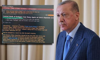 Bloomberg, faiz kararını böyle duyurdu: 'Erdoğan Merkez Bankası'