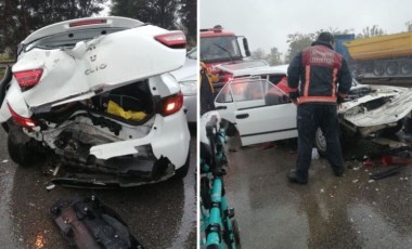 Sakarya'da 27 araçlı zincirleme kaza: 3'ü ağır 17 yaralı