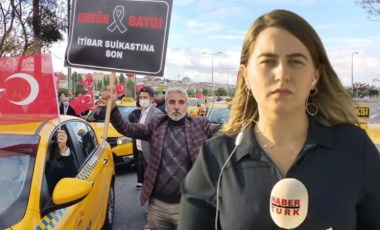 Taksicilerden Habertürk muhabirine saldırı: 