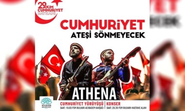 29 Ekim Cumhuriyet Bayramı kutlamalarında Athena, Nilüfer’de sahnede