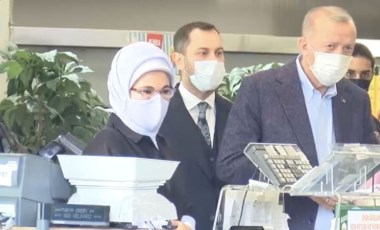 Erdoğan markette alışveriş yaptı: 