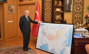 Bahçeli'den 'Türk Dünyası Haritası'