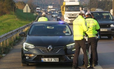 İstanbul'da çakarlı araç denetimi