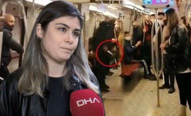 Metroda bıçakla tehdit edilen kadın konuştu