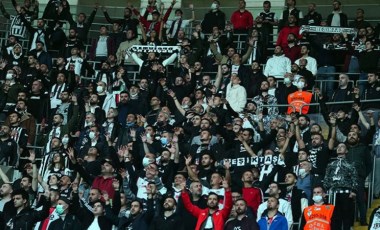 Beşiktaş - Trabzonspor maçının devre arasında tribünde gerginlik