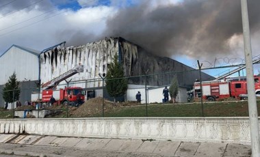 Çorum’da yağ fabrikasında yangın