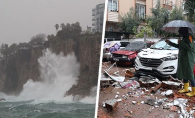 Antalya'da son durum: Sağanak yağışın etkisi altındaki Antalya'dan görüntüler