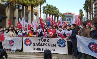 Sağlıkçılar İzmir’de iş bıraktı