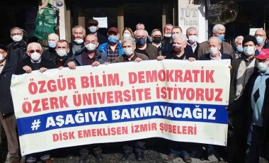 İzmir'de emeklilerden Boğaziçi öğrencilerine destek