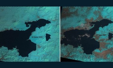 Van'daki kuraklık tehlikesi uydu görüntülerinde; inci kefalleri de etkilenecek