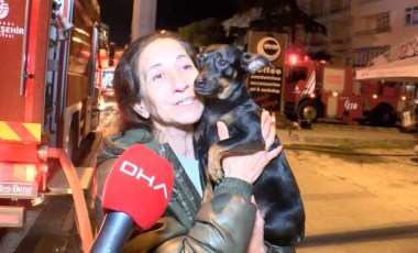 Eve duman dolduğunu gören kahraman köpek, sahibini ölümden kurtardı