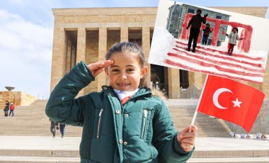 Babasıyla kardan Anıtkabir yapan Hira, Anıtkabir'i ziyaret etti