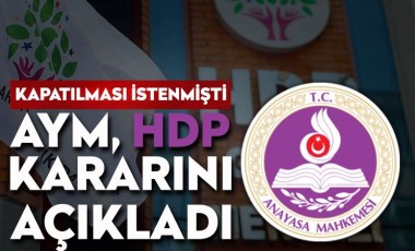 AYM'den 'HDP' kararı