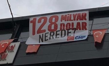 “128 milyar dolar nerede?” pankartına para cezası kesildi