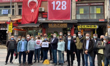 CHP Kadıköy'den ''128 milyar dolar nerede” pankartı