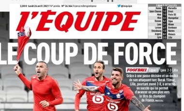 Burak Yılmaz  L'Equipe'in kapağında; 