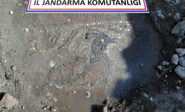 Kaçak kazıda 1500 yıllık mozaik bulundu