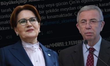 Çin Büyükelçiliği'nden Mansur Yavaş ve Meral Akşener'e tehdit gibi tweet