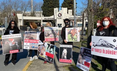 Veliefendi’de at yarışı protestosu!