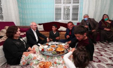 Kılıçdaroğlu, Çubuk’ta linç girişiminde kendisine evini açan aile ile iftar yaptı