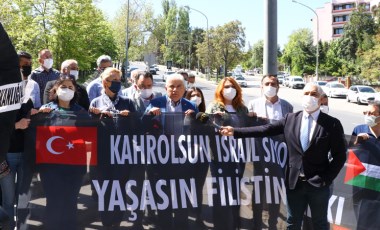 CHP'den İsrail Büyükelçiliği önünde protesto