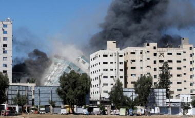 İsrail, uluslararası televizyonların bulunduğu binayı bombaladı