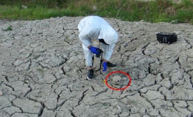 Sulama kanalına dökülen balçıktan, insan kafatası çıktı